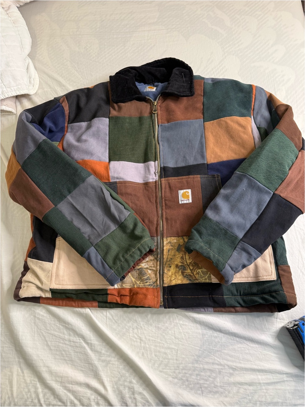 Carhartt Men’s Patchwork Canvas Jacket in Multi-Color
